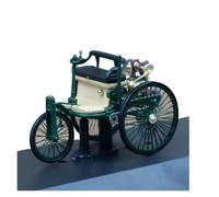XIYUEYING 1:43 para Benz Motorwagen Coche De Tres Ruedas 1886 Simulación Vehículo Clásico Modelo Colección Recuerdo
