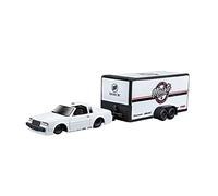 XIYUEYING 1 64 para Buick White Trailer 1987 Modelo De Aleación Simulación Coche Regalo De Moda Pantalla Coleccionable