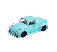 XIYUEYING 1:64 para Volkswagen Beetle Pickup Truck Coche Clásico con Tapa De Carga, Colección Y Exhibición De Modelos De Coches De Aleación(Azul)