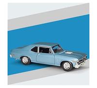 XIYUEYING para Escala Chevrolet 1970 Nova SS Vintage Coupe Aleación Coche Modelo Colección Ornamento 1 18(Taglia Unica)