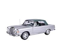 XIYUEYING para Mercedes Benz 280SE 1969 Vintage Gran Torino Diecast Model Car Silver Showcase 1 18