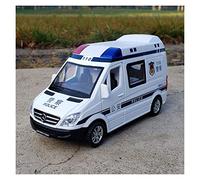 XIYUEYING para Mercedes-Benz Sprinter Coche Antiepidemia Ambulancia Aleación Especial Coche De Policía Modelo 1/32(4)
