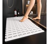 XIYUNTE Alfombrilla de ducha antideslizante para personas mayores, 68 x 40 cm, alfombrilla de baño antideslizante para ducha interior, alfombrilla de baño antideslizante con potentes ventosas, fácil