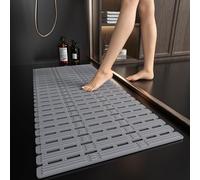 XIYUNTE Alfombrilla de ducha grande antideslizante para ancianos, 90 x 40 cm, alfombrilla de ducha antideslizante para ducha interior, alfombrilla de ducha antideslizante con ventosas, alfombrilla de
