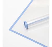 XIZHI 20 piezas de papel de regalo de flores transparentes impermeables con borde negro, papel de embalaje de regalo, manualidades, ramo de flores, 23 x 23 pulgadas (azul)