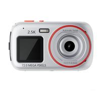 XJ07 Cámara digital portátil para niños cuenta con tecnología de enfoque automático y registros en alta definición a resolución de 2 5K (plata)