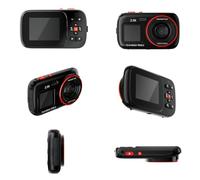 XJ07 - Mini cámara digital 2.5K HD 72MP zoom 16X enfoque automático pantalla de 2.4 pulgadas portátil compacta para videocámara para estudiantes de vlogging de viajes