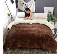 XJBT Espesar Franela Juego De Funda Nordica 150 Invierno Mantener Caliente Funda Nórdica Gris Simple Color Sólido Funda De Edredón Cama para Niño Chica Adulto EtcH-150x200cm(59x79inch)