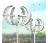 XJBWSDE Aerogenerador Vertical de Alta eficiencia de 400 W a 1200 W, Motor de 5 aspas de CC de 12 V/24 V con Controlador para energías renovables, Uso doméstico y Exterior.