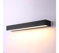 XJBWSDE Apliques de Pared LED lineales para Exteriores, Modernos Apliques de Pared de Aluminio para Porche, jardín, vestíbulo, Garaje (3000 K, 50 cm/19,69 Pulgadas)