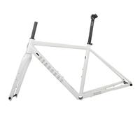 XJBWSDE Cuadro de Bicicleta de Carretera 700C para Gravel, 44/47/50/53/56 cm, aleación de Aluminio, Freno de Disco y Horquilla de Fibra de Carbono con Eje pasante de 100/142 mm.
