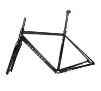 XJBWSDE Cuadro de Bicicleta de Carretera 700C para Gravel, 44/47/50/53/56 cm, aleación de Aluminio, Freno de Disco y Horquilla de Fibra de Carbono con Eje pasante de 100/142 mm.