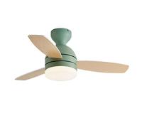 XJBWSDE Deckenventilator mit Licht für Kinder, 36 Zoll Deckenventilator mit Fernbedienung,3 Holzflügel,Zeitsteuerung,6 Geschwindigkeiten,umkehrbar,1/2/4/8-Stunden-Timer(36in(96cm), Green)