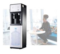 XJBWSDE Dispensador de Agua embotellada de Carga Inferior, Enfriador de Agua, función Dual de frío y Calor, de pie con función de Taza de Empuje