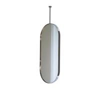 XJBWSDE Espejo de Techo de Acero Inoxidable, Espejo de baño suspendido para Pasillo, con Brazo Giratorio de 360° y Personalizable, para baño de Hotel (60 x 100 cm)