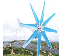 XJBWSDE Kit de generador eólico de Alta eficiencia de 8000 W para el hogar: solución de 12 V para Estaciones meteorológicas y Uso de energías renovables.