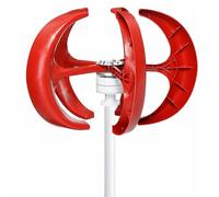 XJBWSDE Kit generador de turbina eólica silenciosa 400W 600W 800W 1000W 1200W - Eje Vertical 5 Palas para el hogar, Sistemas híbridos 12V/24V, energía eólica ecológica para alumbrado público.