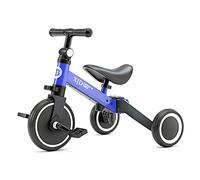 XJD 3 en 1 Triciclo Evolutivo de Bebé para Niños de 1-3 años, Triciclo a Bicicleta bebé con o sin Pedales, Bicicleta Niño con Asiento y Manillar Ajustables, Adaptable y Transformable, Marrón