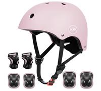 XJD Casco de Ciclismo para Niños y Protecciónes Infantiles Incluye Rodilleras Coderas y Muñequeras Adjustables 7 Piezas para Patínes Patinete Ciclismo Niños de 3 a 13 Años