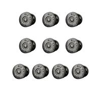 Xjdzineq 10 hebillas de metal de moda para zapatos para hombre, sandalias de cuero de 1,3 cm de diámetro, remaches de repuesto, botones de tornillo, accesorios para zapatos, N5, Talla única