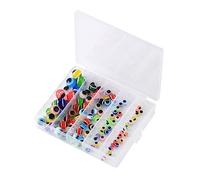 Xjdzineq 100 cuentas de pesca de colores surtidos, bolas flotantes, tapón de cebos de peces, huevos, línea de pesca, equipo de pesca