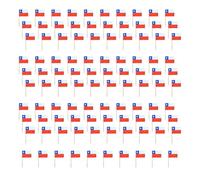 Xjdzineq 100 piezas de bandera internacional colorida, papel, madera, palillos de dientes, cupcakes, decoración para tartas para eventos de fútbol, fiestas, palillos de dientes