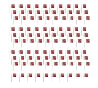 Xjdzineq 100 piezas de bandera internacional colorida, papel, madera, palillos de dientes, cupcakes, decoración para tartas para eventos de fútbol, fiestas, palillos de dientes
