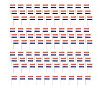 Xjdzineq 100 piezas de bandera internacional colorida, papel, madera, palillos de dientes, cupcakes, decoración para tartas para eventos de fútbol, fiestas, palillos de dientes