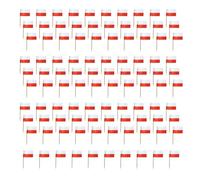 Xjdzineq 100 piezas de bandera internacional colorida, papel, madera, palillos de dientes, cupcakes, decoración para tartas para eventos de fútbol, fiestas, palillos de dientes