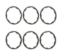 Xjdzineq 6 piezas de ruedas de inercia espaciadores de cubo de rueda, espaciadores de eje de rueda, juntas de arandela de soporte inferior, fácil instalación, reemplazo de arandela de soporte inferior