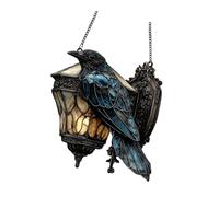 Xjdzineq Adorno de cuervos acrílicos con temática de Halloween, diseño vintage de cuervos de Halloween, decoración para fiestas temáticas, decoración del hogar