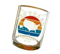 Xjdzineq Botella de whisky semiquincentenaria del 250 aniversario de Estados Unidos, edición creativa, regalo coleccionable con historia histórica, botella de vino semiquincentenaria