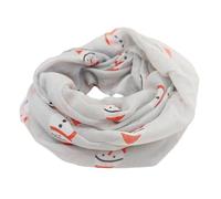 Xjdzineq Bufanda estampada para Navidad, cuello largo, invierno, cálido, chal de gasa para fiestas, vacaciones, temporada, cuello, bufanda de Navidad, gris claro (light gray big snowm), Talla única