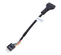 Xjdzineq Cable adaptador USB 3.0 a USB 2.0 de 19/20 pines a 9 pines macho hembra para conectar dispositivos USB internos conectores de panel frontal