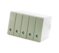 Xjdzineq Caja de almacenamiento de álbumes de varios colores con mecanismo de seguridad de bandeja para un cuidado seguro del disco, planificador de discos premium