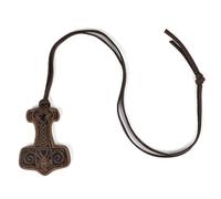 Xjdzineq Collar nórdico Vikinges con martillo de Thor, collar Mjolnir para hombre, joyería de talismanes, amuleto nórdico, collares con colgante de amuleto de Mjolnir, joyería de talismanes, One Size