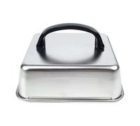 Xjdzineq Cubierta de acero inoxidable para cocinar parrillas, tapa para derretir queso, cocinar al vapor para hamburguesas, sándwiches, cocinar al aire libre, cuadrado
