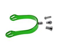 Xjdzineq Espolón de aleación de aluminio con 4 cabezales intercambiables Western Boy para entrenamiento de jinetes y decoración de botas de equitación