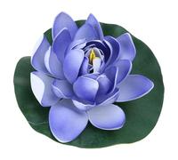 Xjdzineq Flores de loto artificiales flotantes para decoración de piscina y patios, decoración de jardín