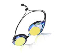 Xjdzineq Gafas de natación ajustables con lente resistente a la niebla y puente nasal flexible para entrenamiento diario, gafas de natación competitivas