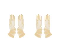 Xjdzineq Guantes de boda elásticos cómodos de 70 cm de largo con cubierta de antebrazo para novia, evento, guantes de manga larga, champán, J