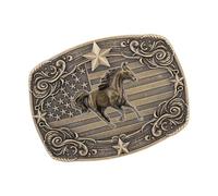 Xjdzineq Hebilla de cinturón vintage de repuesto para cinturón único, accesorios de metal para fotos, delicado, punk, novio, elegante cierre de cinturón para casual y formal, Correr un caballo, Talla