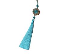 Xjdzineq Hermoso adorno colgante de Han Fu con borlas de poliéster suave, diseños para los amantes del patrimonio y estilos modernos, borlas de color suave