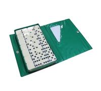 Xjdzineq Juego de 28 piezas de dominó divertido juego de mesa con estuche de almacenamiento, juguete educativo para fiestas y reuniones familiares, juegos de mesa de dominó, bloque de dominó