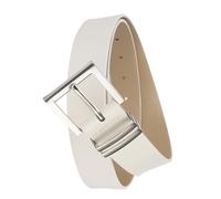 Xjdzineq Juego de cinturón ancho de leopardo para mujer, cintura ajustable, correa de piel sintética con hebilla de metal desmontable, hebillas ajustables, cinturón para uso casual, blanco, Talla