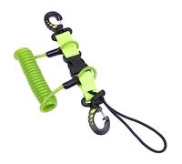 Xjdzineq Scubas - Cordón en espiral para buceo, clip de liberación rápida, resistente, antipérdida, correa de cámara en espiral para accesorios de piscina