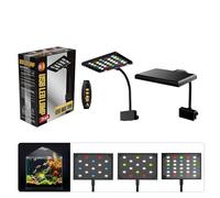 Xjdzineq Sistemas de iluminación compactos para acuarios, temporizador de 3/9/12 horas, rotación de 360 grados, adelgazante, alimentado por USB, para plantas, acuarios, luz LED con adaptador