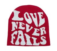 Xjdzineq Sombrero unisex de hip hop Y2K para niñas, accesorios para fotos, versátil, diseño de amor nunca falla para otoño e invierno, sombreros de punto a granel, C, Talla única