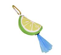 Xjdzineq Soporte para bolsas de residuos de mascotas con impresión de frutas, dispensador de basura para pasear al aire libre, organizador de residuos de mascotas, soporte para bolsas de basura de