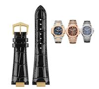 XJEIVJIC 25x13.0mm notch genuine leather watch strap + connector for 5711 5726 5712g watchband wristband Origin China